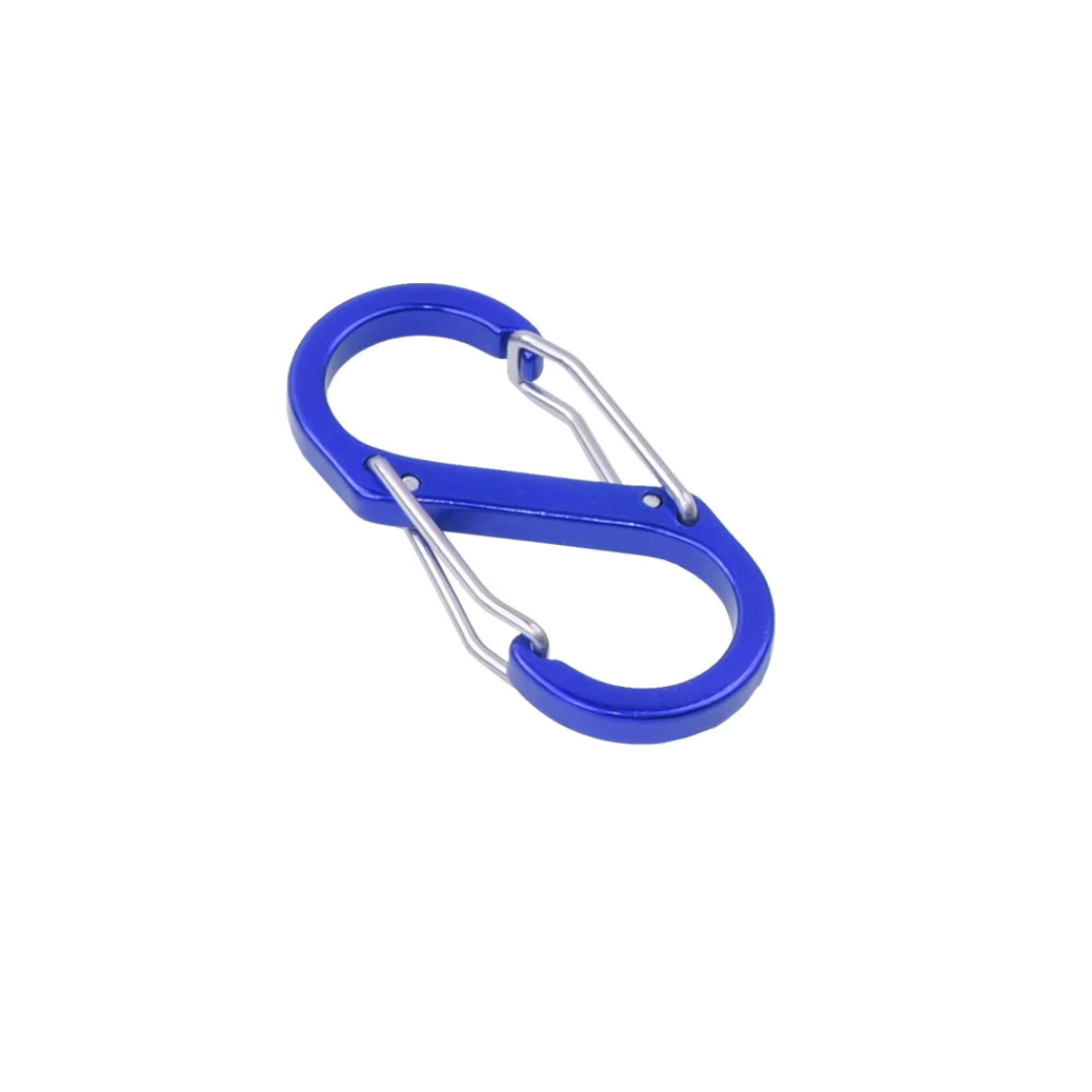 S-Shaped Carabiner Keychain – Dual Clip Hook for Keys, Bottles & Outdoor Gear