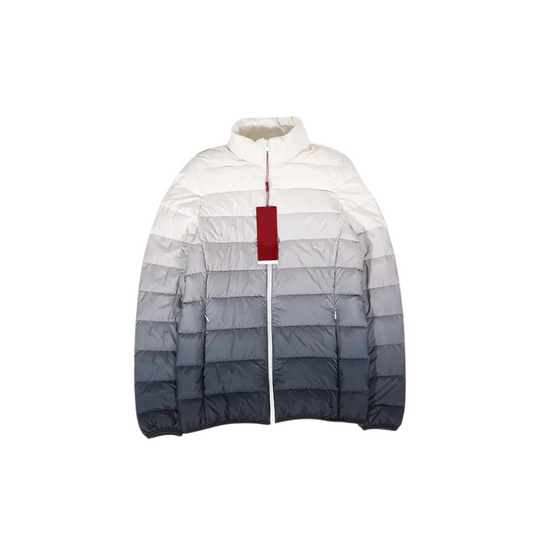 Gradient Pattern Down Puffer Jacket – Padded Packable Jacket