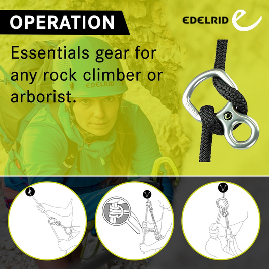 Edelrid Bud Slate EDE 006 – Figure 8 Belay & Rappel Device for Climbing, Canyoning & Rescue