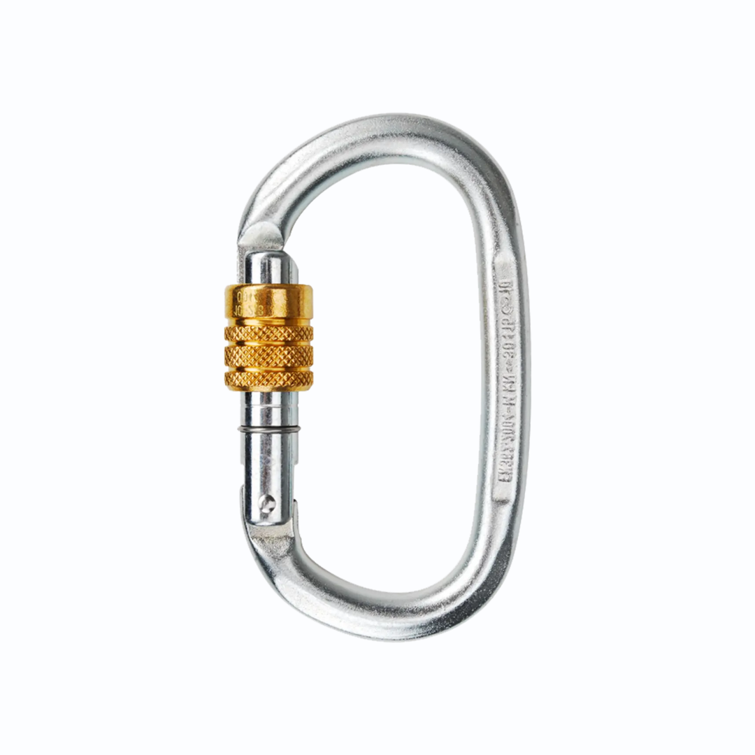 Edelrid Steel Oval Screw Locking Carabiner