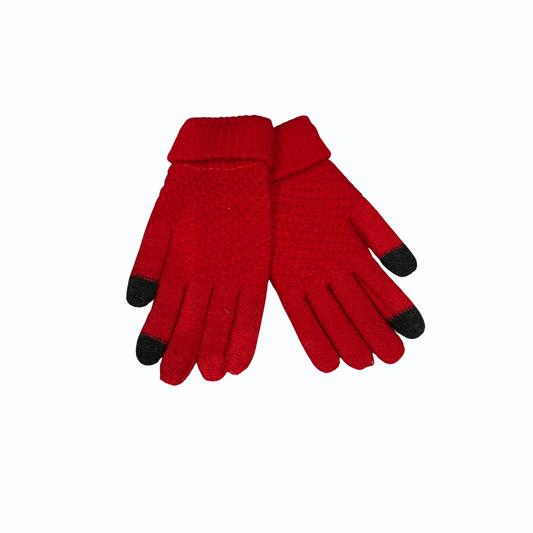 Basic Woollen Gloves with Folded Wrist – Warm, Comfortable & Everyday Winter Wear