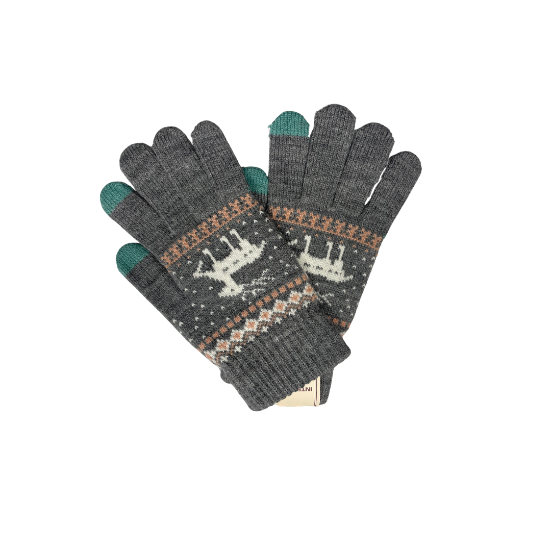 Christmas Themed Woollen Gloves – Soft, Warm & Festive Winter Designer Gloves