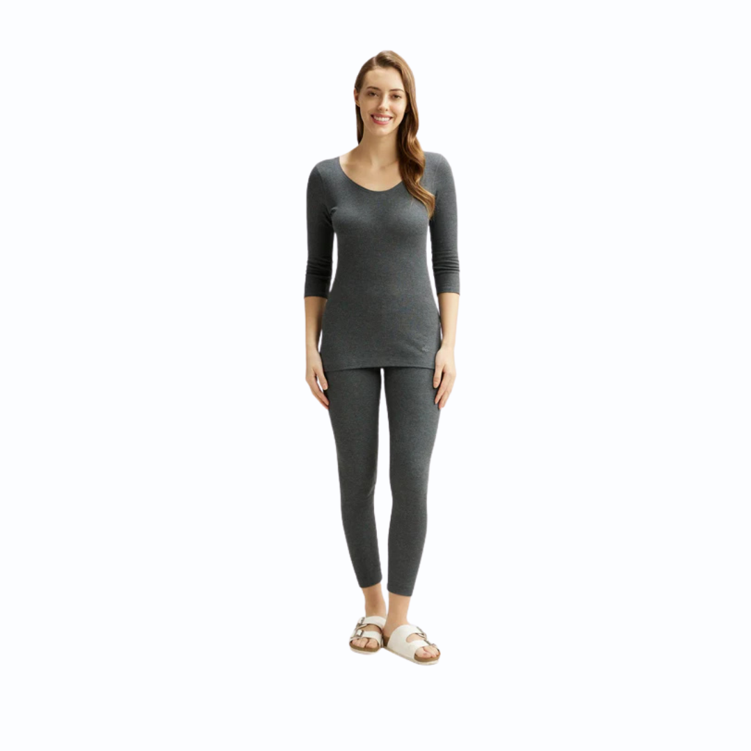 Jockey Women’s Thermal 3/4th Sleeves T-Shirt | Soft & Warm Winter Innerwear