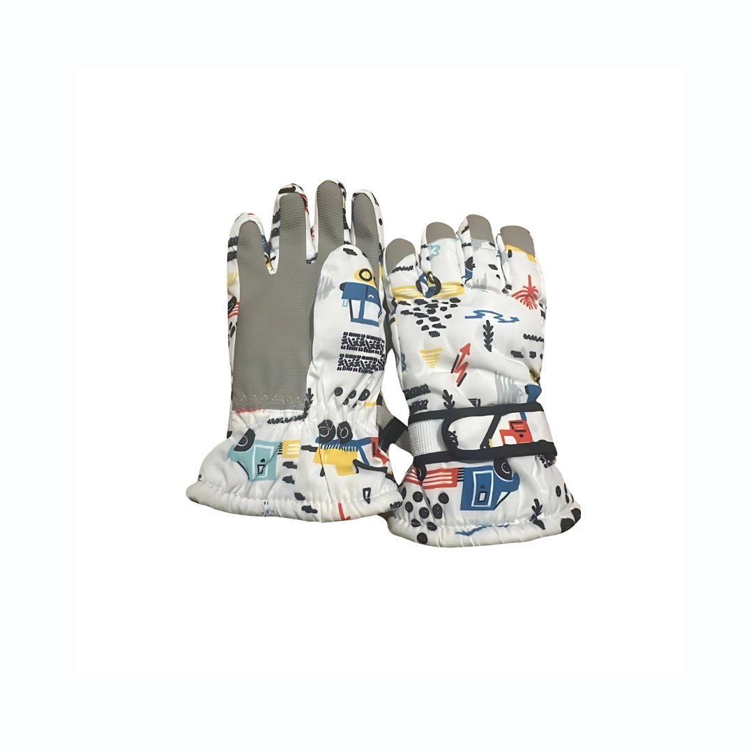Kids Waterproof Winter Gloves – Warm, Windproof & Snowproof Outdoor Gloves (Up to 8 Years)