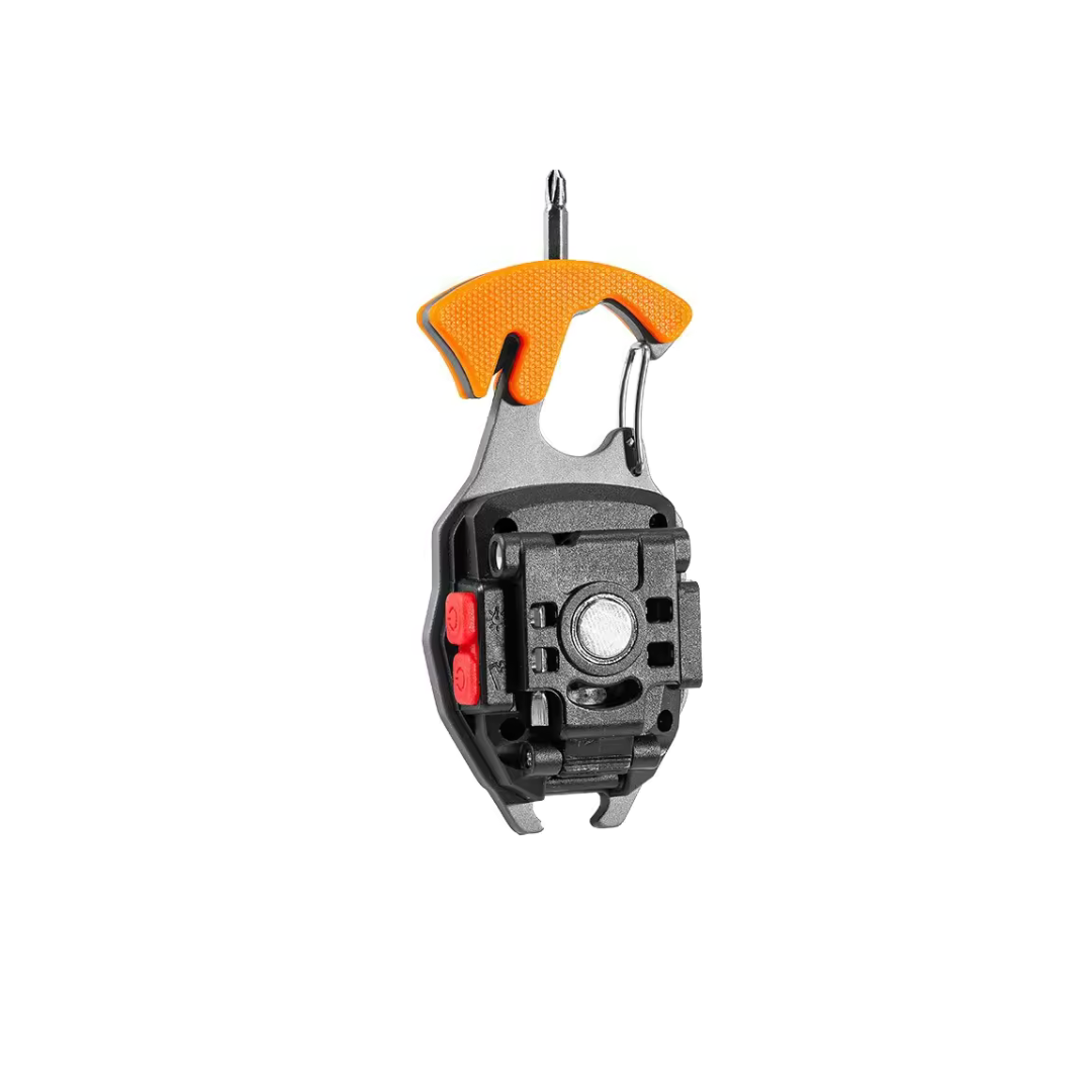 Multifunctional Flashlight – Mini Keychain COB Work Light for Outdoor Adventure – Light, Power & Fire in One!