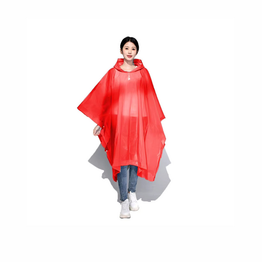 Rain Poncho – Lightweight Waterproof Reusable Raincoat for Outdoor Travel, Hiking & Camping