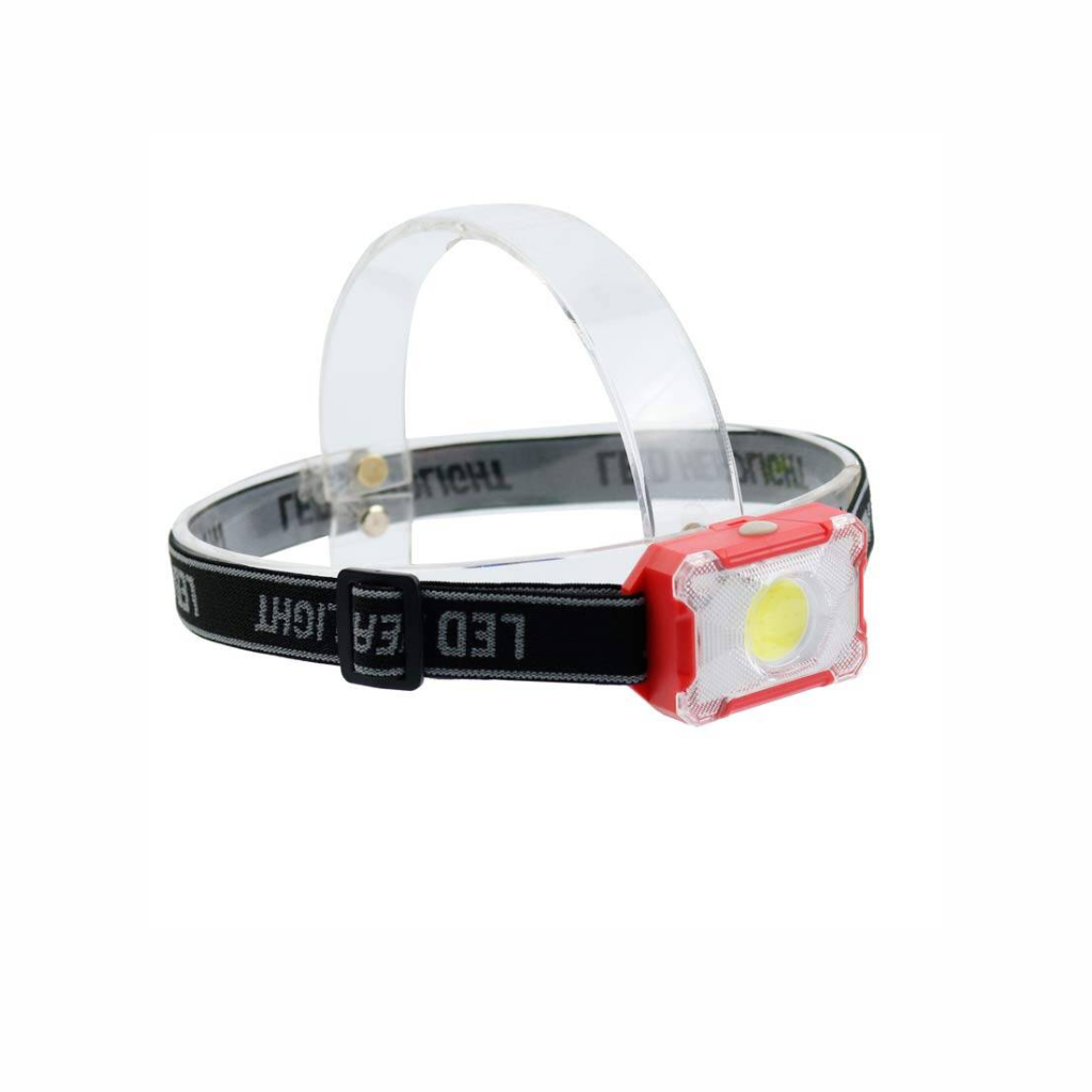 Mini COB LED Headlamp – Ultra-Bright Head Torch with 3 AAA Battery for Camping, Hiking & Outdoor Use