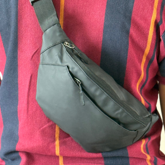 Large-Capacity Fanny Pack – Nylon Waist Bag, Crossbody Sling