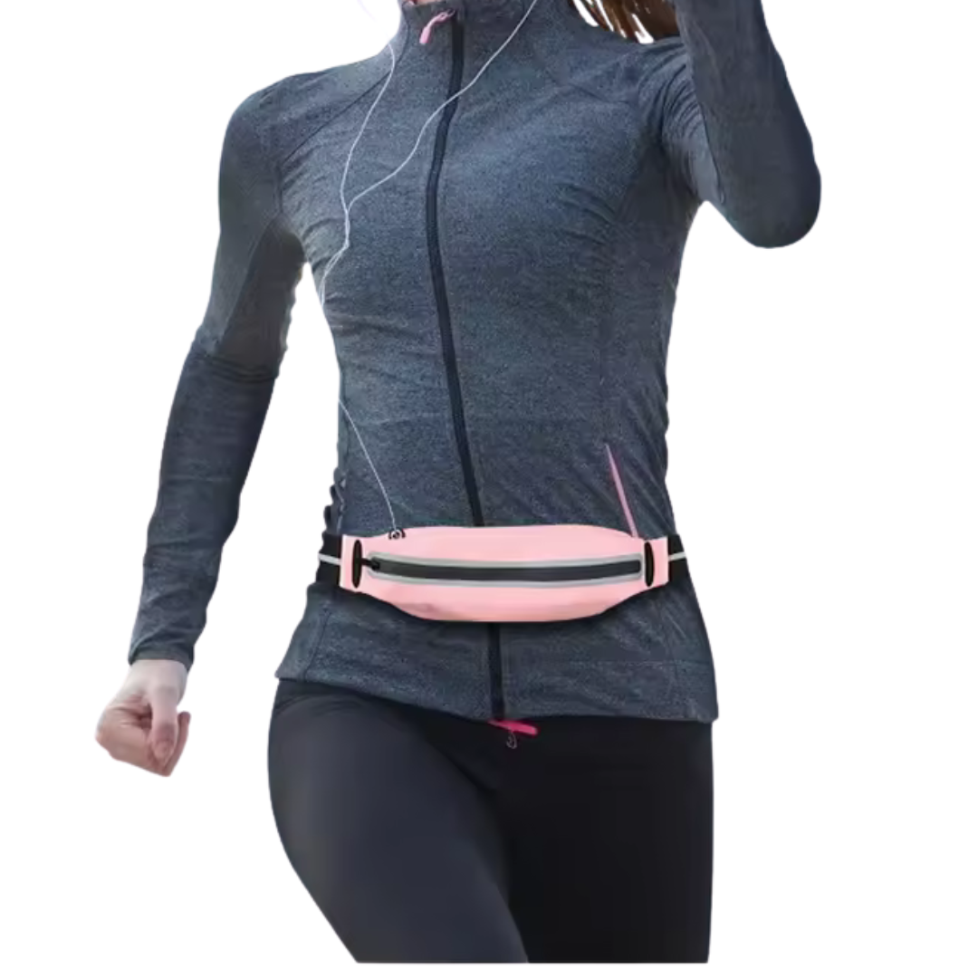 Adjustable Gym Flip Fanny Pack – Waterproof Running Waist Bag for Phone & Fitness Essentials