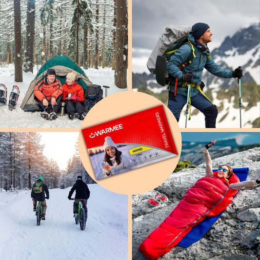 Warmee Hand Warmer (Pack of 3 +1 Free) – Disposable Instant Heat Packs for Cold Weather, Travel & Outdoor Sports