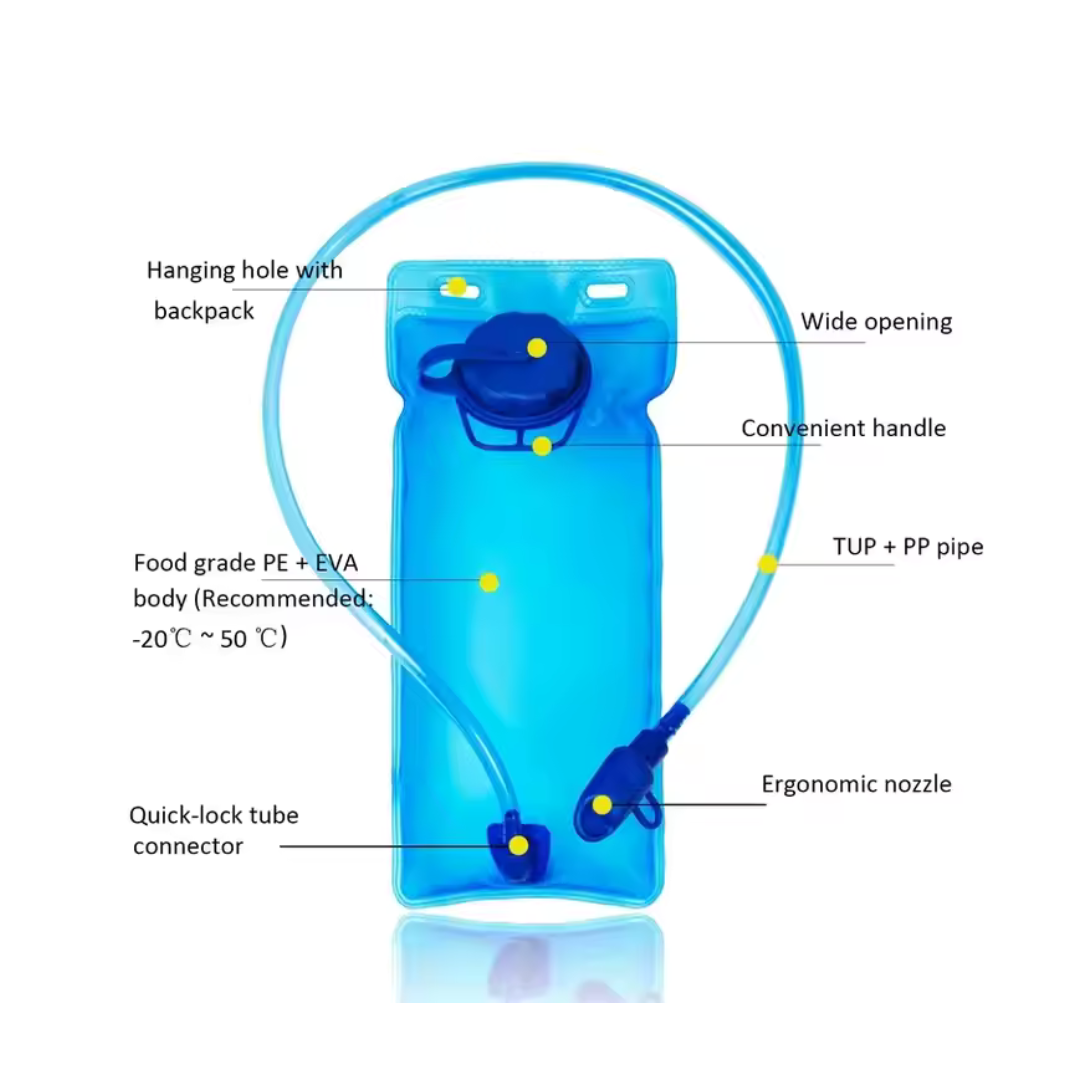 Hydration Bladder – 2L Leakproof Water Bladder for Hiking, Camping & Outdoor Adventures