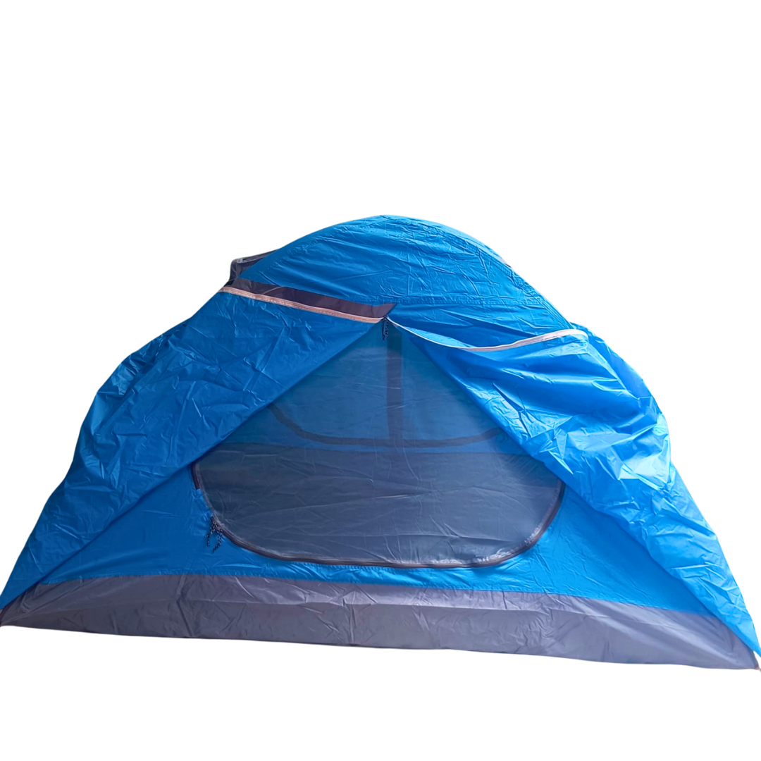 4-Person Waterproof Double-Layer Camping Tent – Aluminum Alloy Poles & Ridge Design for Outdoor Adventures
