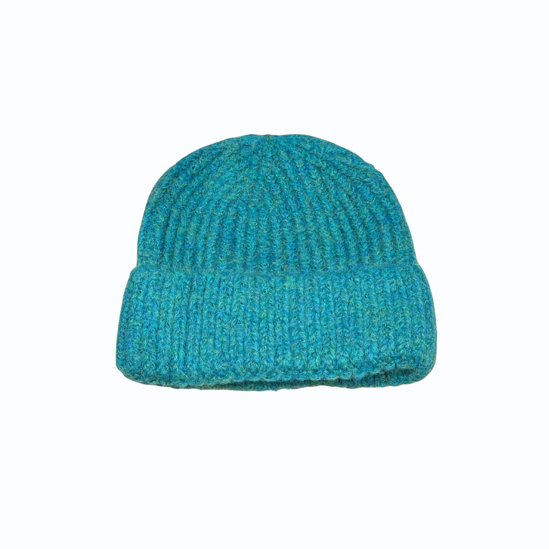 Printed Style Folded Woolen Cap – Warm & Trendy Winter Beanie for Men & Women