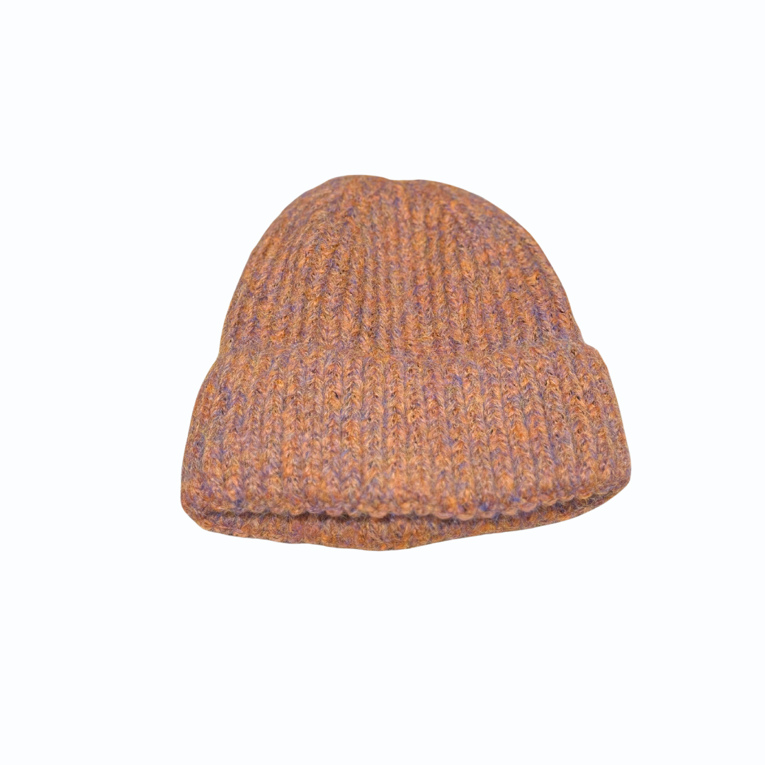 Printed Style Folded Woolen Cap – Warm & Trendy Winter Beanie for Men & Women