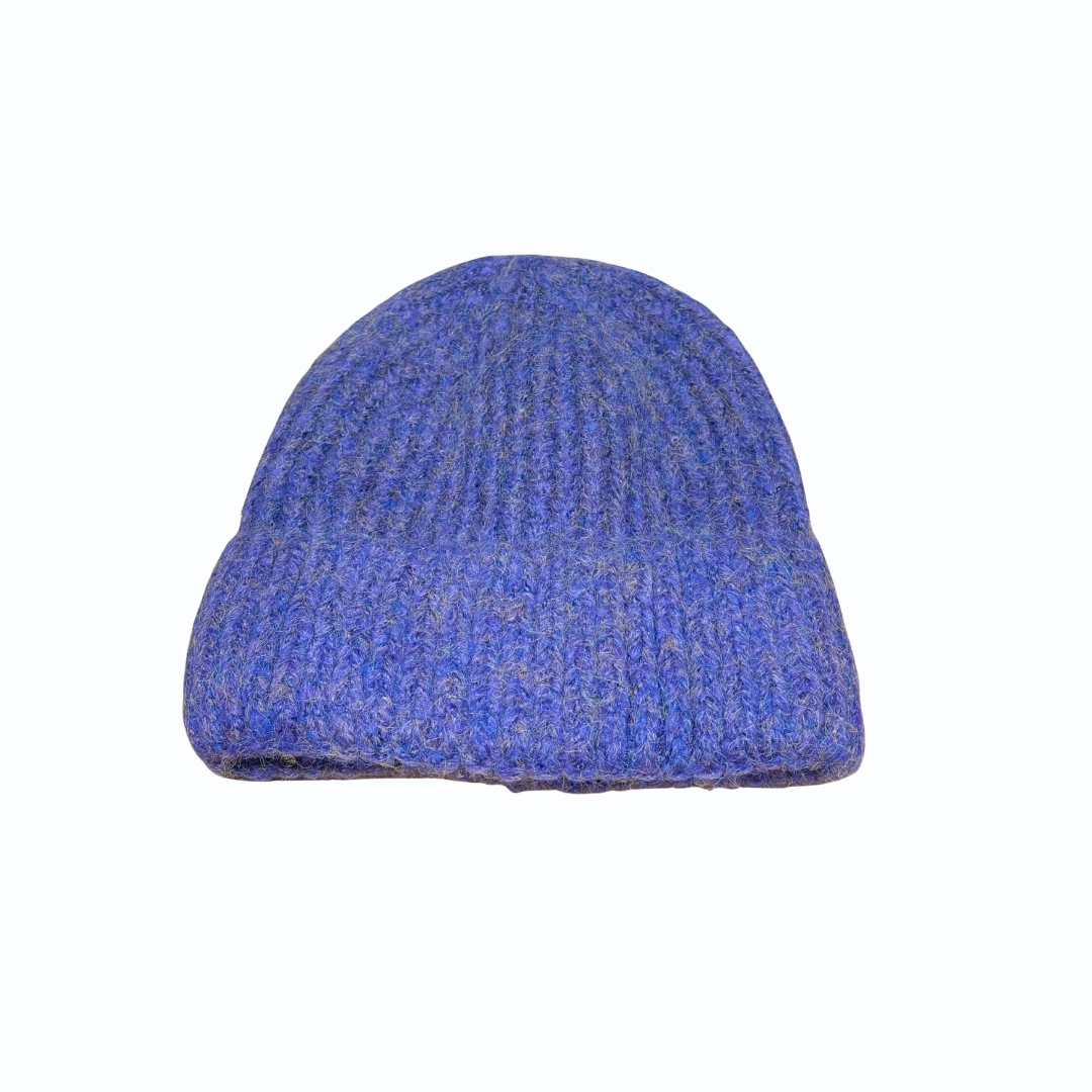 Printed Style Folded Woolen Cap – Warm & Trendy Winter Beanie for Men & Women