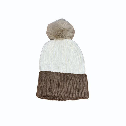 Woolen Cap with Pom Pom – Cozy Knitted Winter Beanie for Men & Women