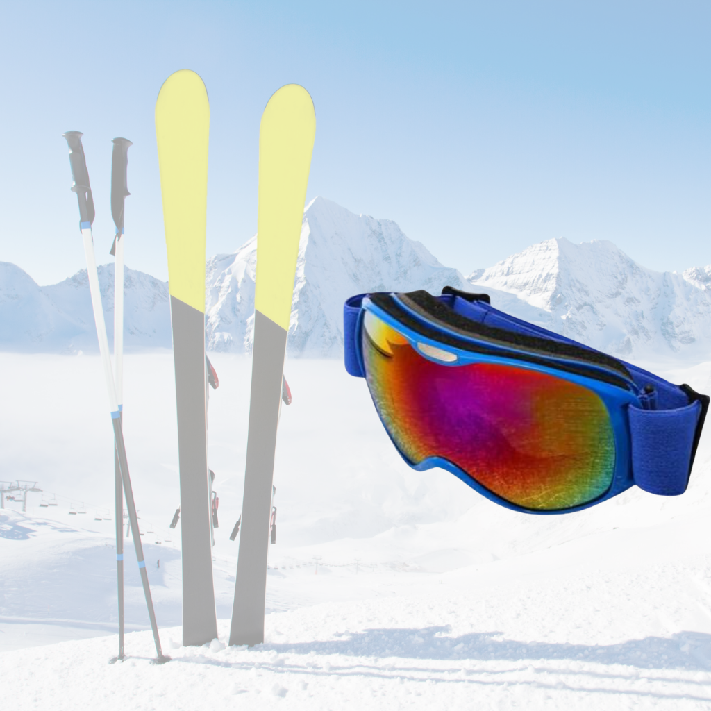 Mini/Small-to-Medium Ski Sunglasses – Wraparound UV400 Protective Eyewear for Snow & Outdoor Sports