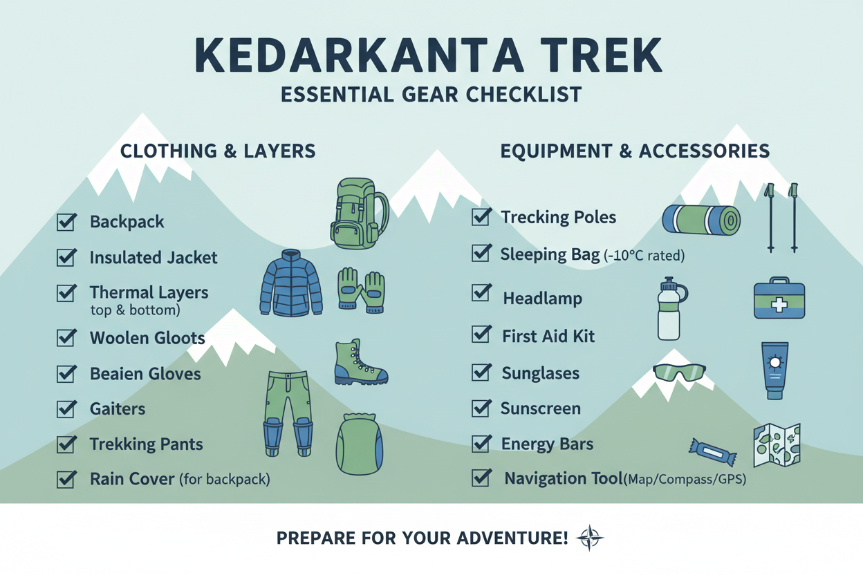 Kedarkantha Gear Checklist