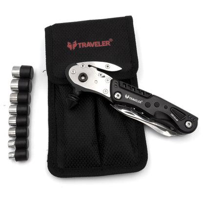 Traveler Multi-Tool Plier – 16-in-1 Stainless Steel Outdoor Camping & Survival Gear