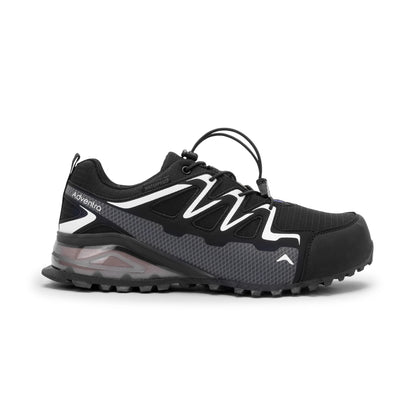 Adventra Waterproof Low Ankle Hiking Shoes with Anti Slip Grip & EVA Cushion (ET1110) – Black