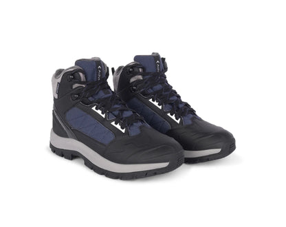 Adventra Men’s Waterproof Mid-Top Hiking Shoes WH1104 Dark Blue | 3M Insulated Trekking Boots with Anti-Slip Grip