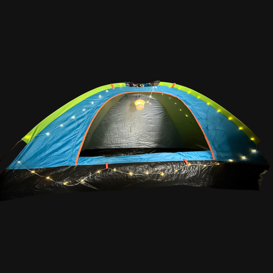 3-in-1 Solar Camping Lantern & Fairy Lights – Solar + USB Rechargeable & Multi-Mode Outdoor String Light