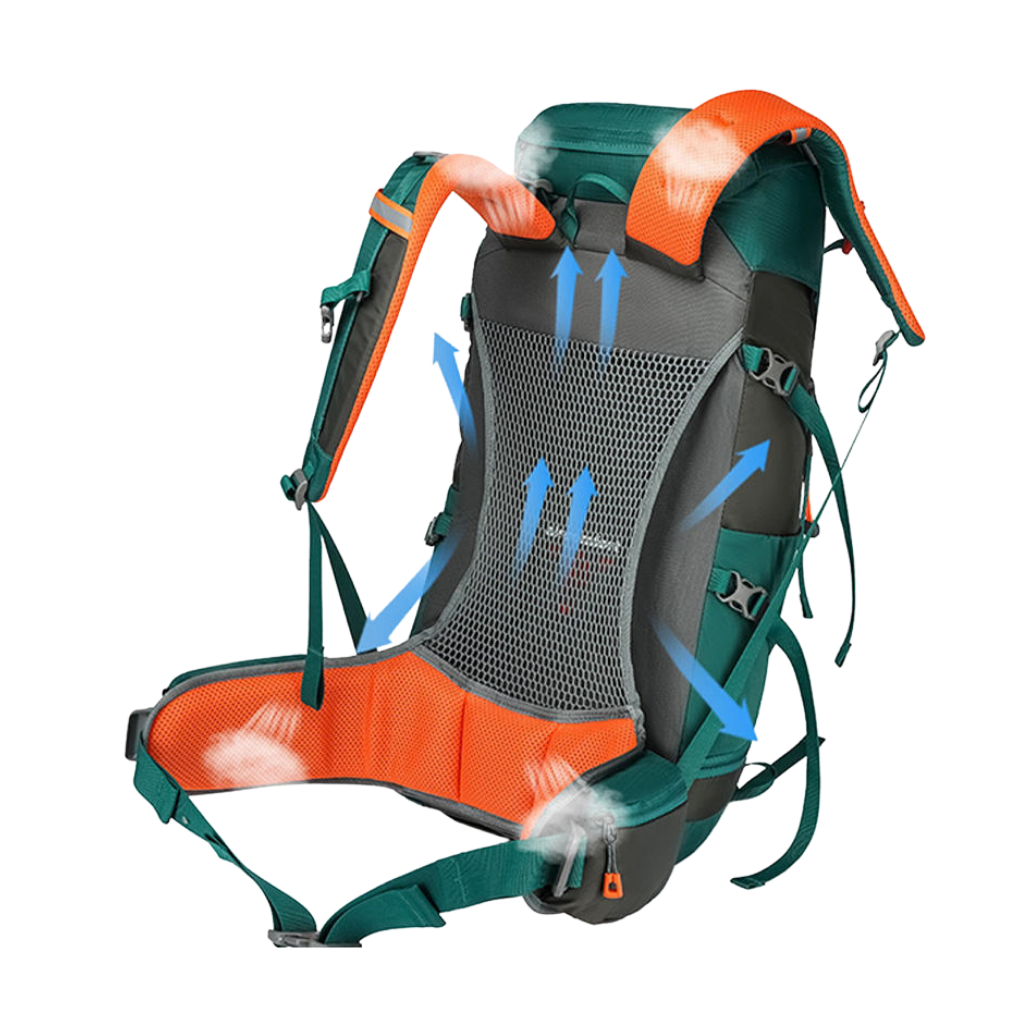 35L Trekking Rucksack Backpack | Lightweight Waterproof Hiking Bag with Rain Cover & Ergonomic Support