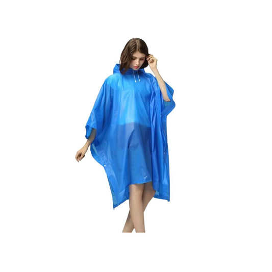 EVA Rain Poncho – Lightweight, Waterproof & Reusable Raincoat for Outdoor Travel, Hiking & Camping