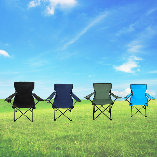 Camping Chair with Armrest – Foldable Outdoor Chair for Camping, Trekking, Picnic & Travel