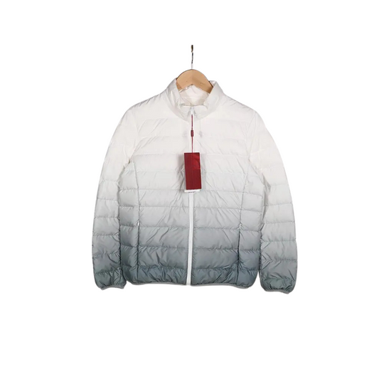 Gradient Pattern Down Jacket Puffer – Lightweight, Warm & Stylish Winter Coat