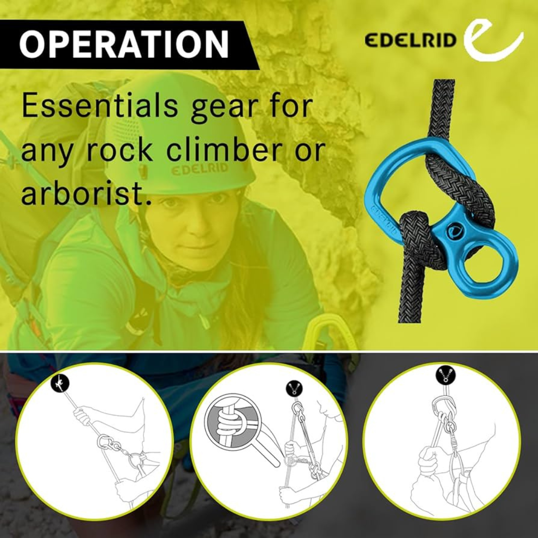Edelrid Figure of 8 Bud Royal – Durable Belay & Rappel Device for Climbing, Canyoning & Rescue