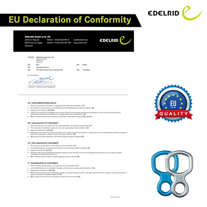 Edelrid Figure of 8 Bud Royal – Durable Belay & Rappel Device for Climbing, Canyoning & Rescue