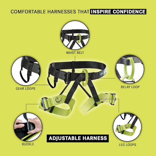 Edelrid Joker II Harness – Lightweight, Adjustable & Comfortable Climbing Harness for Indoor & Outdoor Use