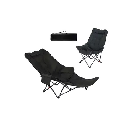 Foldable Bucket Chair with Leg Extension – Portable Reclining Outdoor Chair for Camping, Trekking & Travel