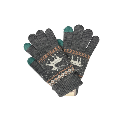 Christmas Themed Woollen Gloves – Soft, Warm & Festive Winter Designer Gloves