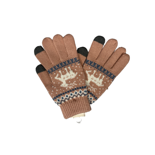 Christmas Themed Woollen Gloves – Soft, Warm & Festive Winter Designer Gloves