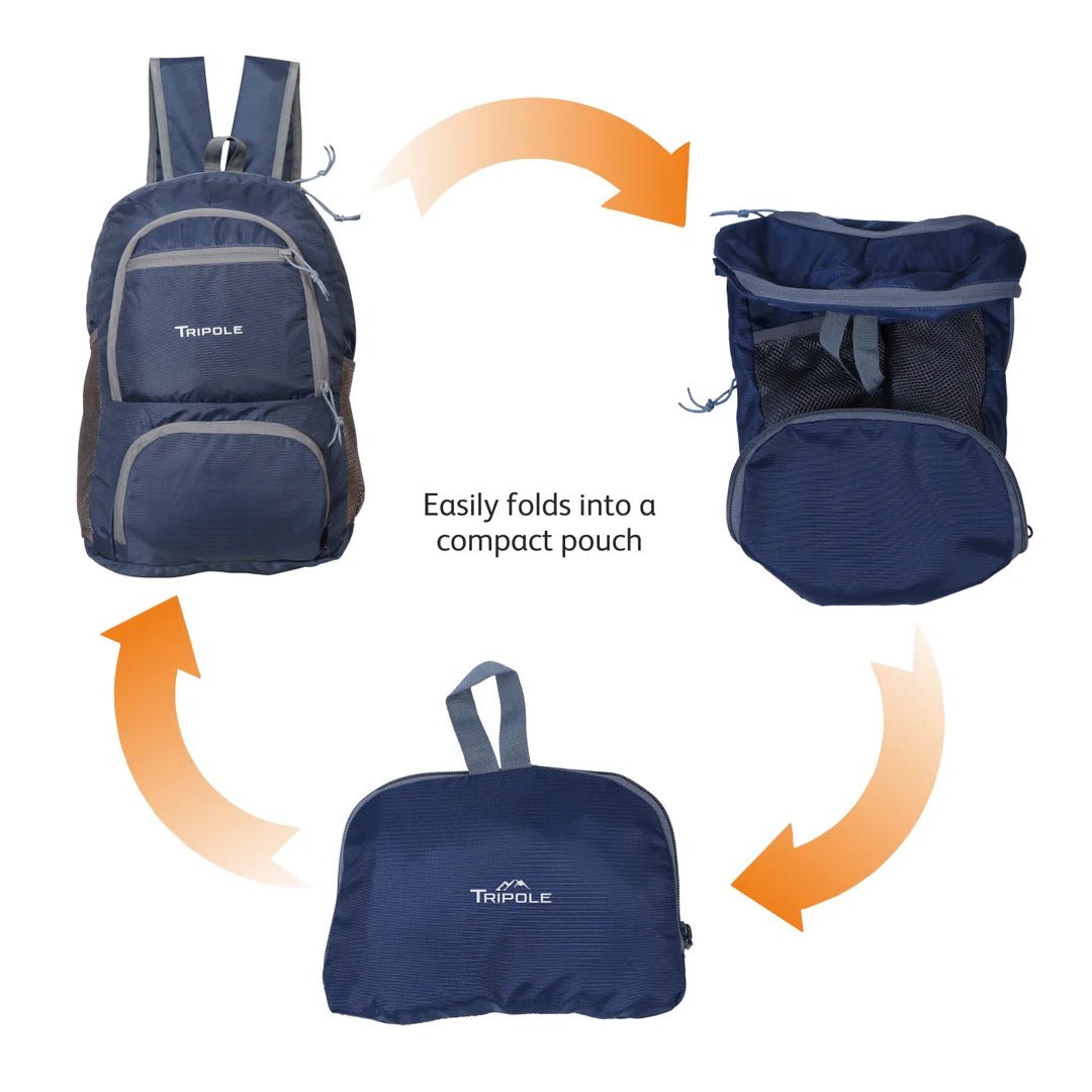 Tripole Foldable 20L Backpack – Ultralight, Compact & Travel-Friendly