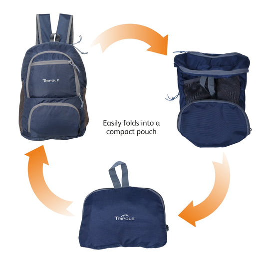 Tripole Foldable 20L Backpack – Ultralight, Compact & Travel-Friendly
