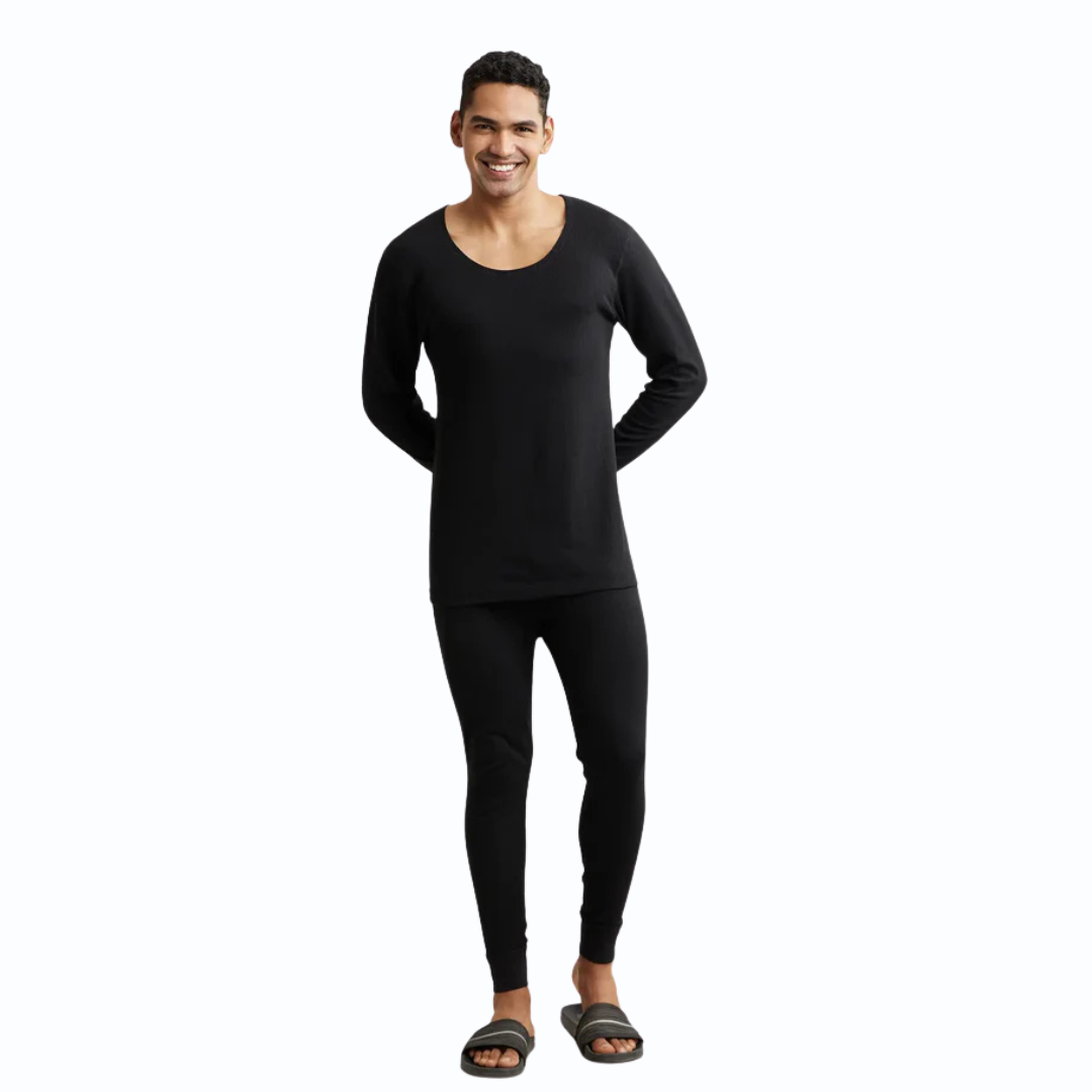 Jockey Men’s Full Sleeves Thermal Undershirt – Super Combed Cotton Rich Fabric with StayWarm Technology