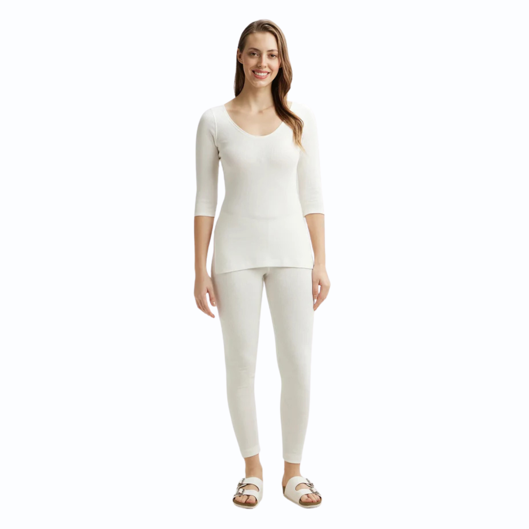 Jockey Women’s Thermal 3/4th Sleeves T-Shirt | Soft & Warm Winter Innerwear