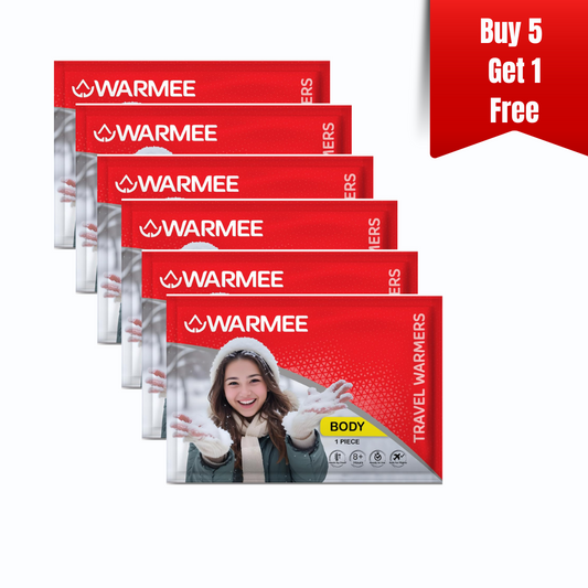 Warmee Disposable Body Warmer – Instant Heat Patch for Outdoor, Travel & Winters (Pack of 5)