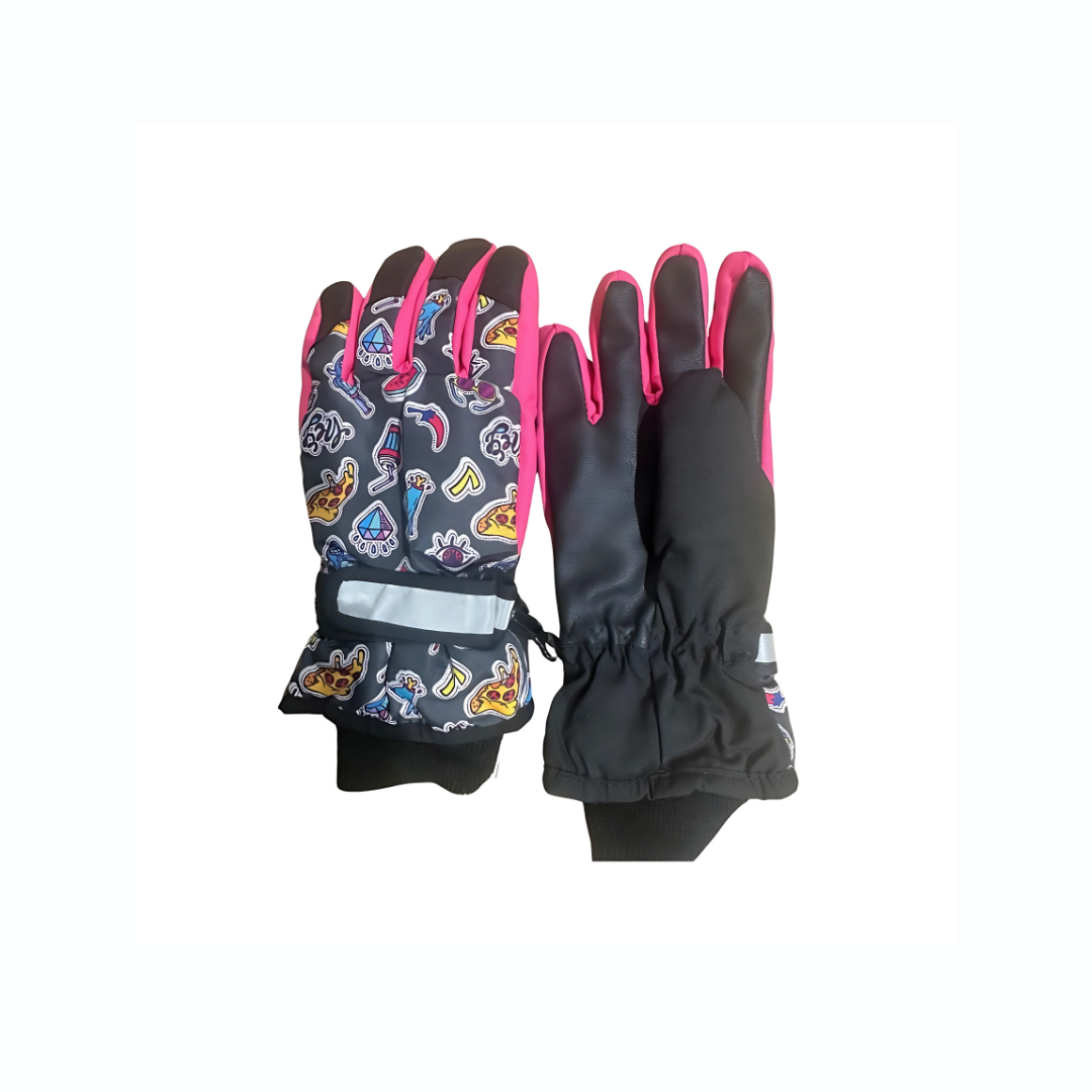 Kids Waterproof Winter Gloves – Warm, Windproof & Snowproof Outdoor Gloves (Up to 8 Years)
