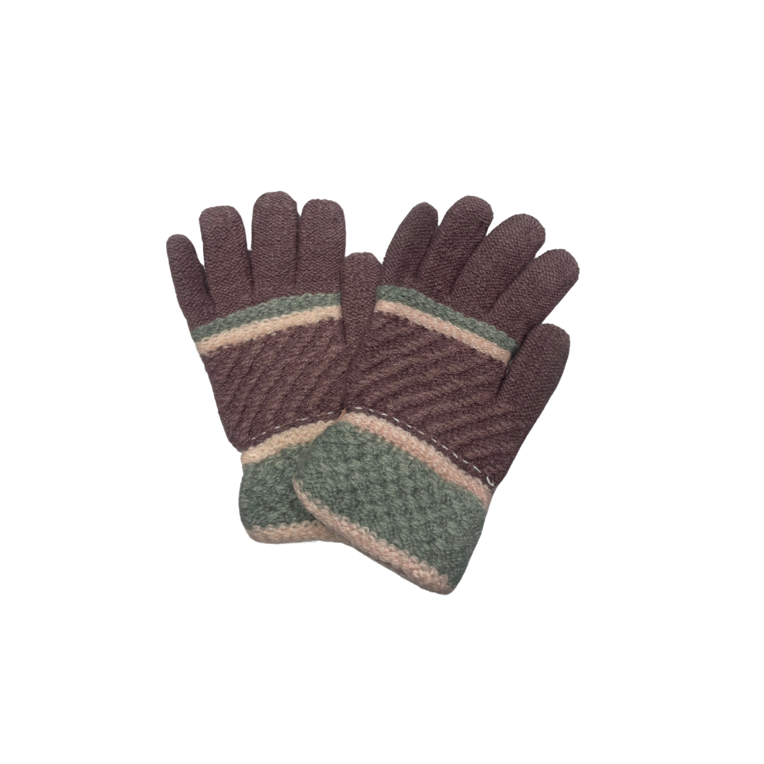 Kids Cute Winter Woolen Hand Gloves – Soft & Warm Knitted Mittens for Boys & Girls upto 8 years