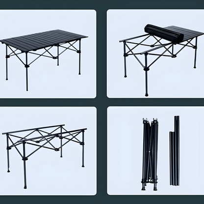 Foldable Camping Table – Large Portable Outdoor Picnic & Cooking Table for Camping, BBQs & Travel