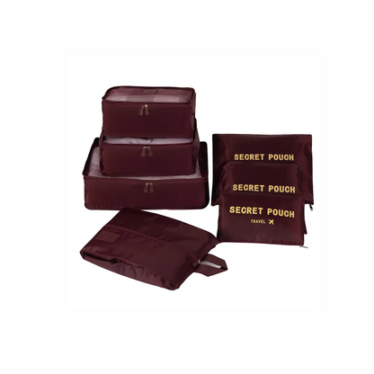 7-Piece Travel Organizer Set – Luggage Packing Cubes for Clothes, Shoes & Accessories