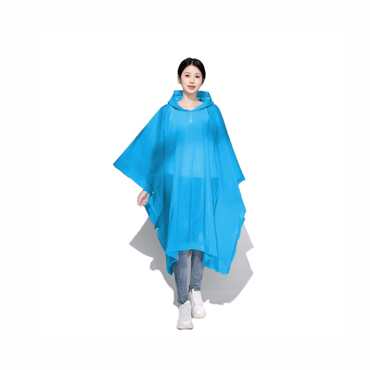 Rain Poncho – Lightweight Waterproof Reusable Raincoat for Outdoor Travel, Hiking & Camping