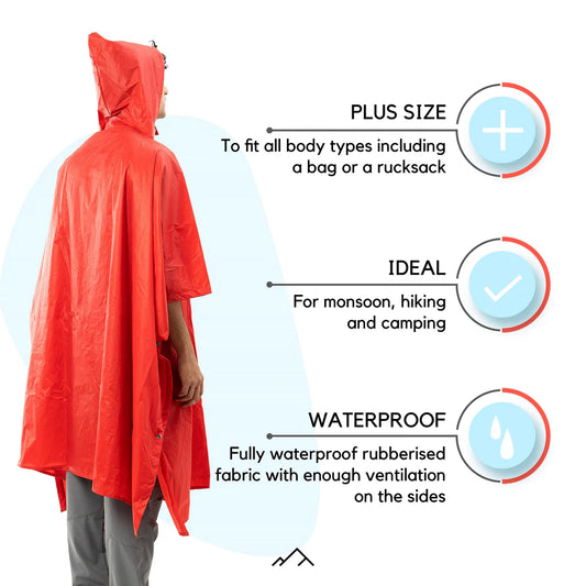 Tripole Waterproof Poncho – Stay Dry, Stay Adventure-Ready