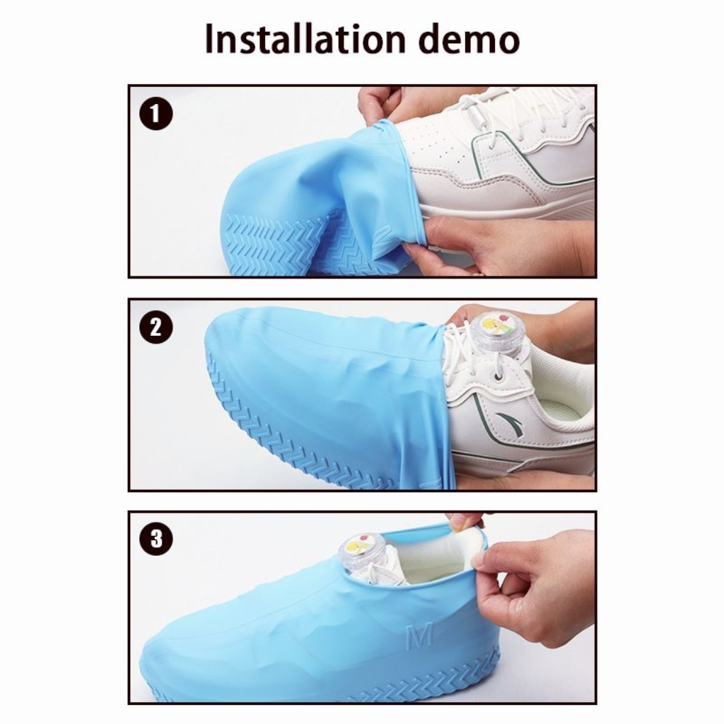 How to wear silicon rain cover >