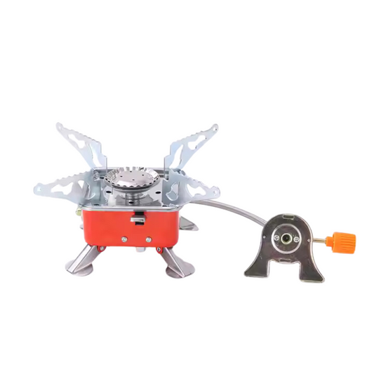 Square Camping Gas Stove with Pipe – Portable Outdoor Cooking Stove for Hiking, Trekking & Camping
