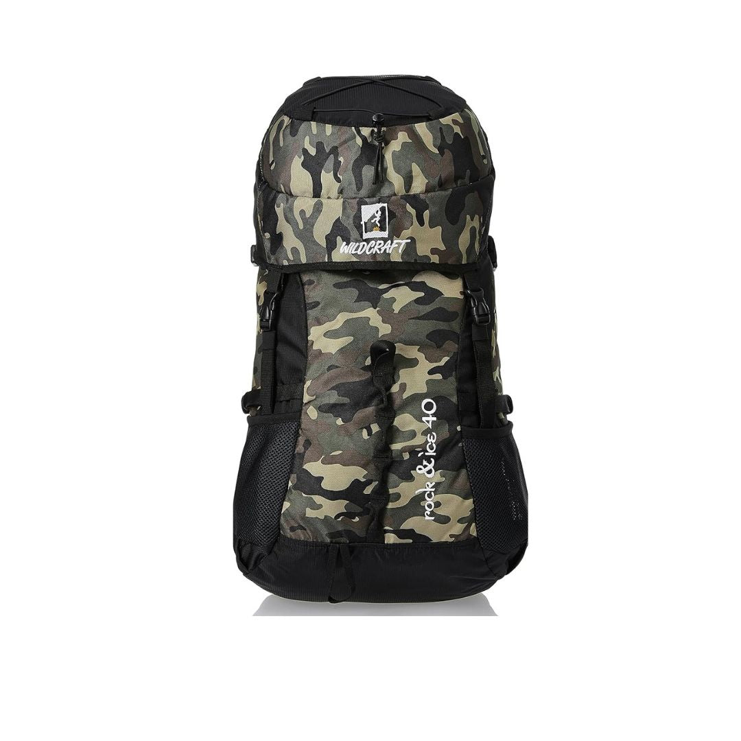 Wildcraft Rucksack – 40L Camouflage | Rugged, Lightweight, and Adventure-Ready